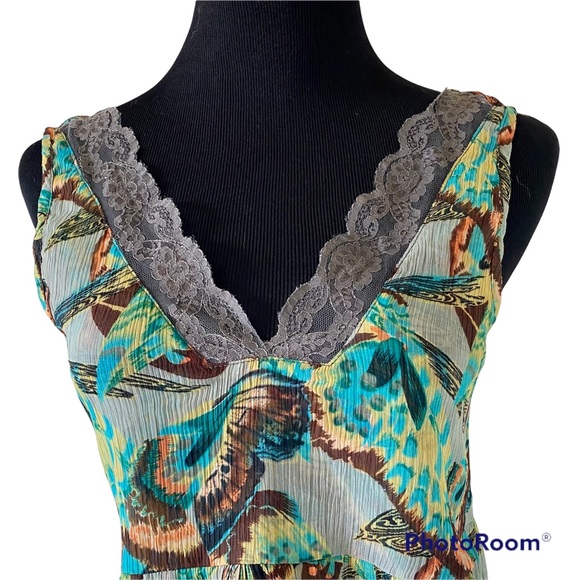 BUFFALO by David Bitton NWOT Butterfly & Lace ‘Danielle’ Tank Top Size Small - Picture 4 of 8